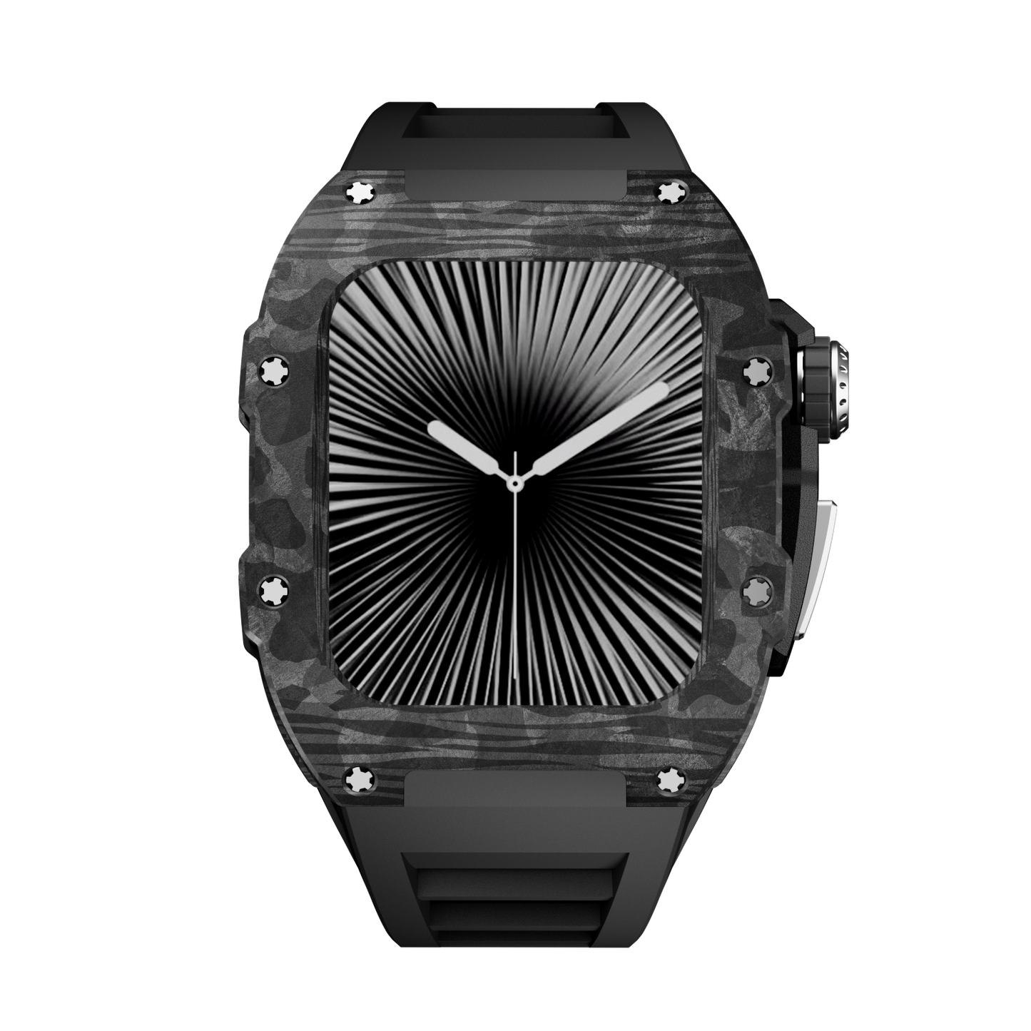 Carbon Fiber Case with Silicone Band Luxury Light Solid S10 46mm