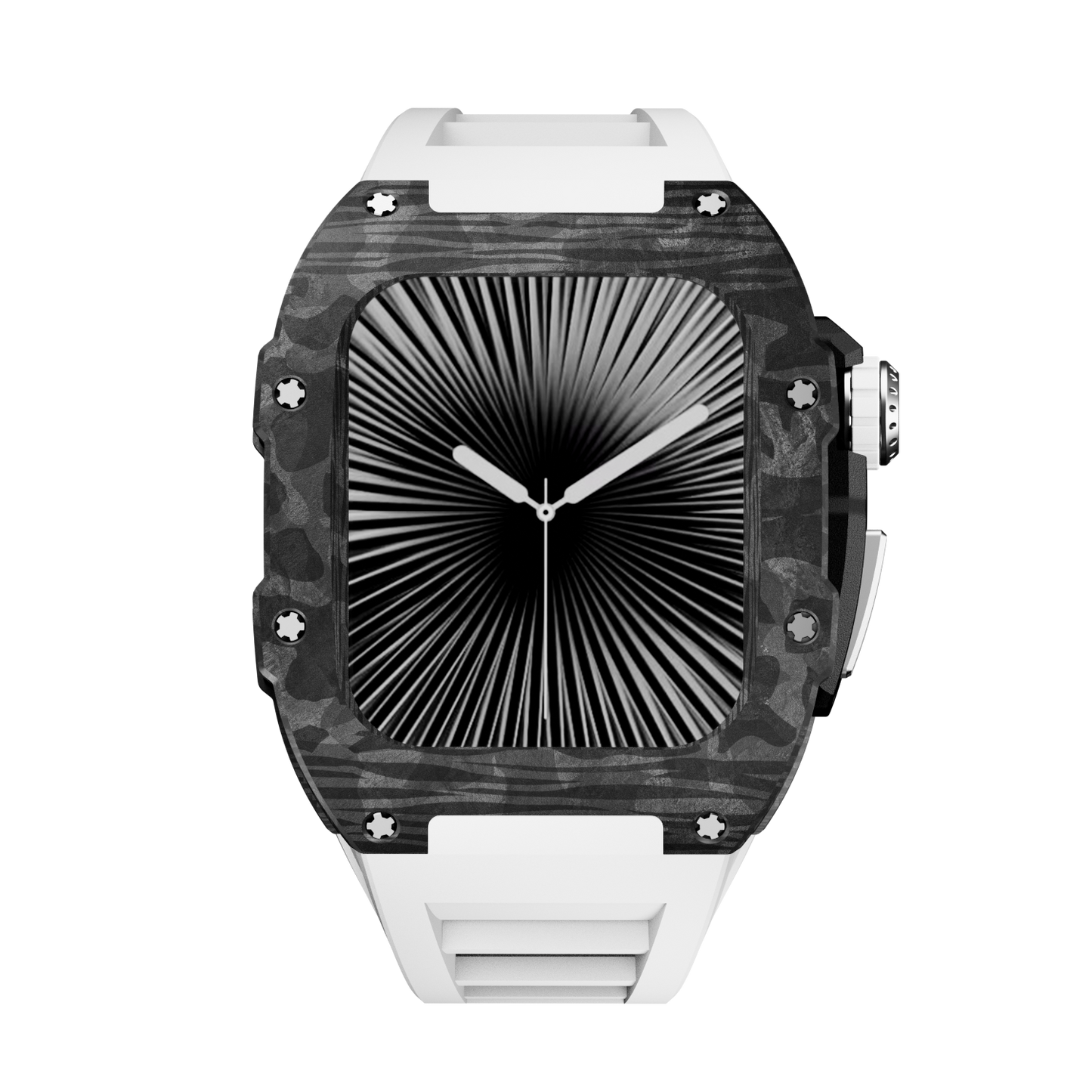 Carbon Fiber Case with Silicone Band Luxury Light Solid S10 46mm