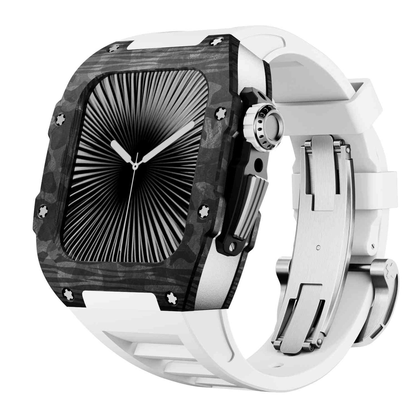 Carbon Fiber Case with Silicone Band Luxury Light Solid S10 46mm