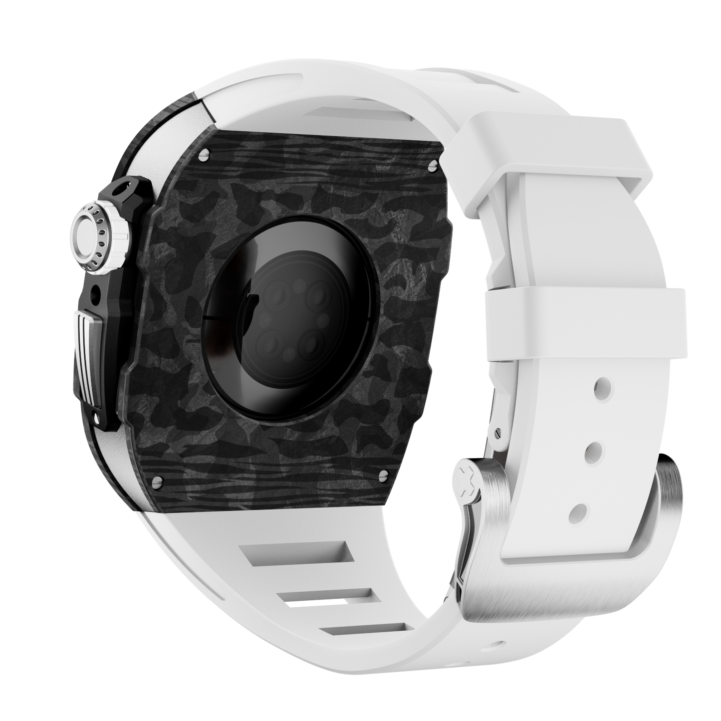 Carbon Fiber Case with Silicone Band Luxury Light Solid S10 46mm