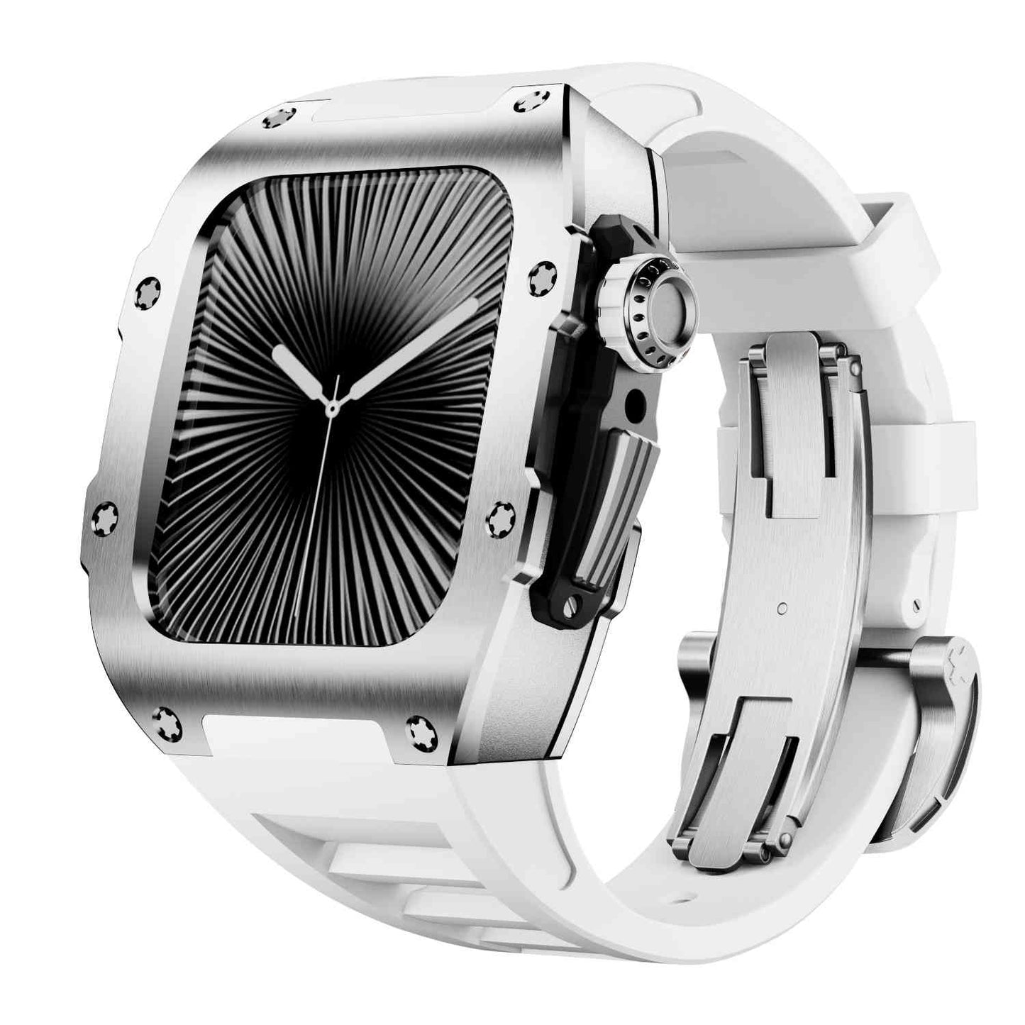 316L Stainless Steel with Silicone Band Luxury Solid S10 46mm