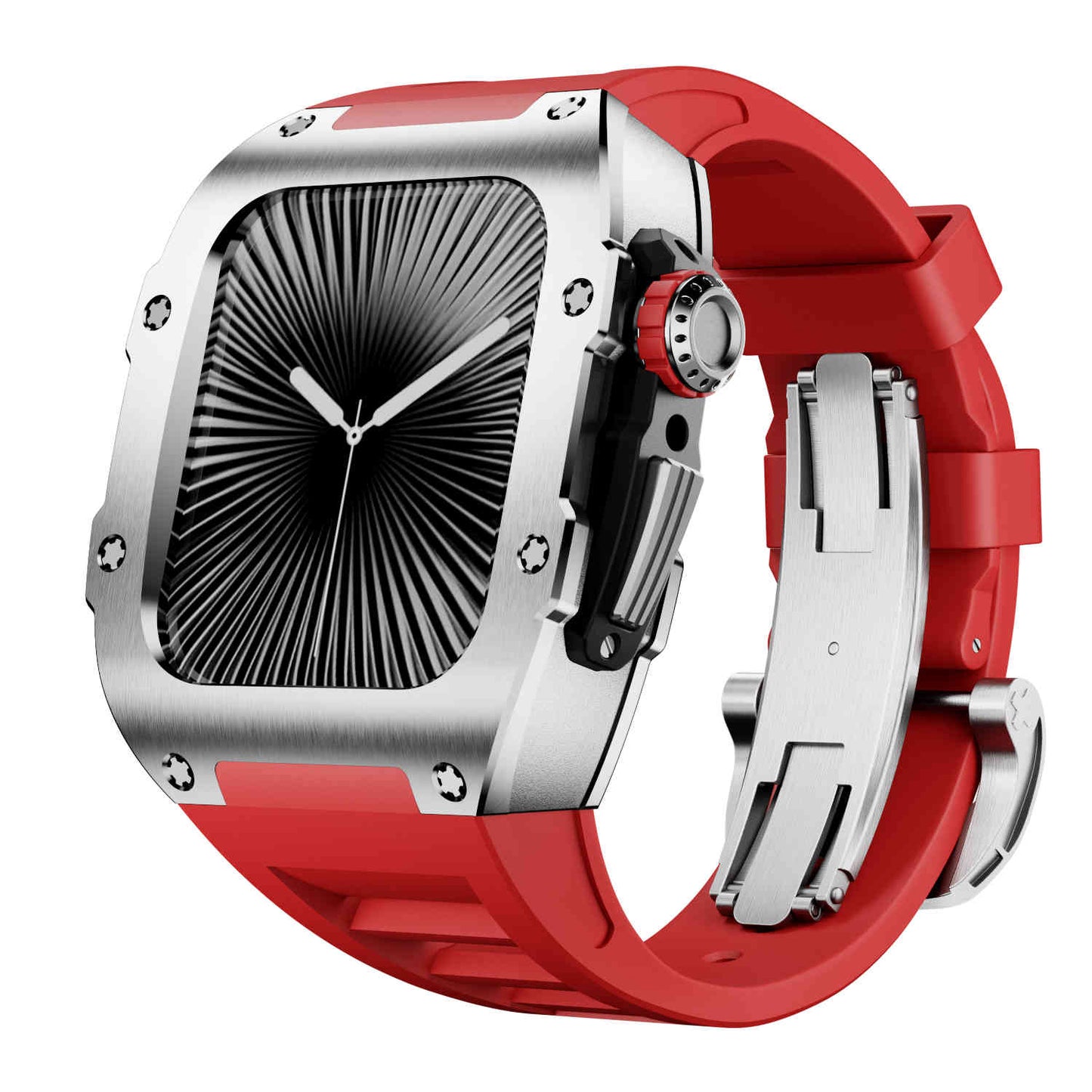 316L Stainless Steel with Silicone Band Luxury Solid S10 46mm