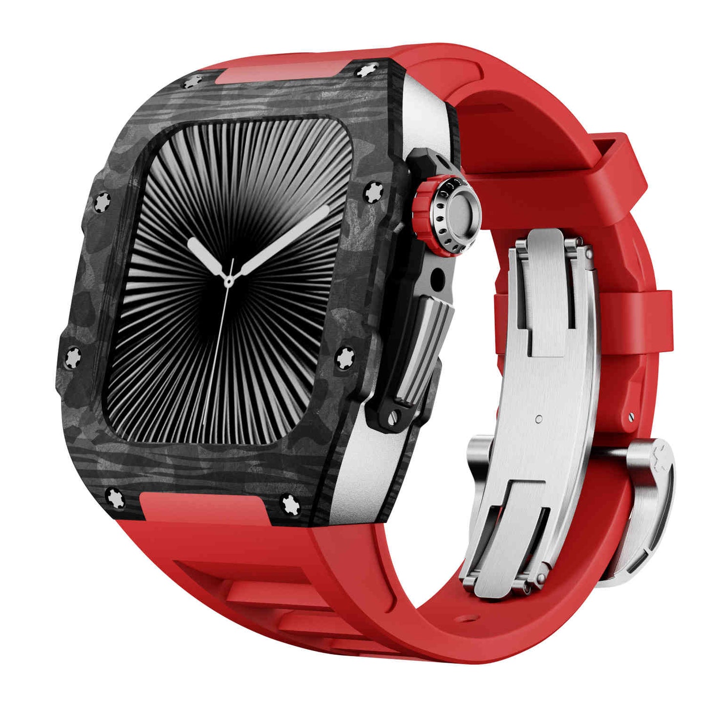 Carbon Fiber Case with Silicone Band Luxury Light Solid S10 46mm