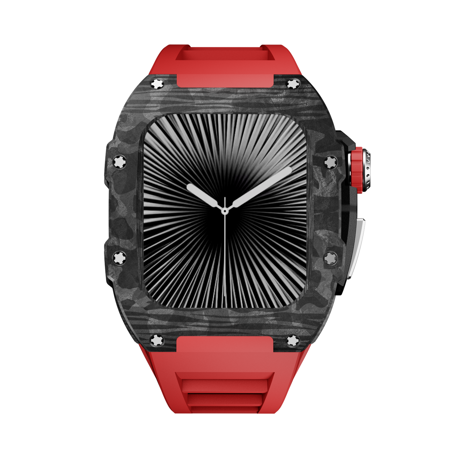 Carbon Fiber Case with Silicone Band Luxury Light Solid S10 46mm