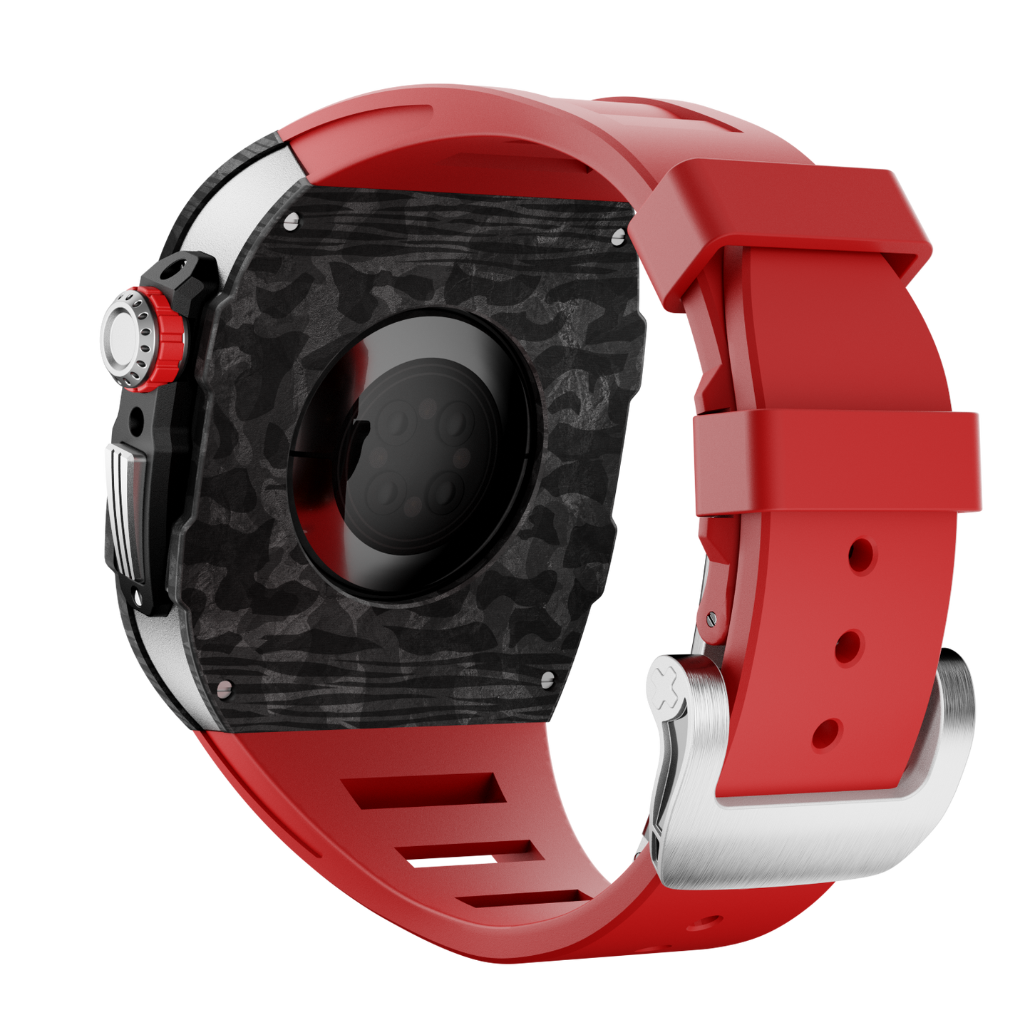 Carbon Fiber Case with Silicone Band Luxury Light Solid S10 46mm
