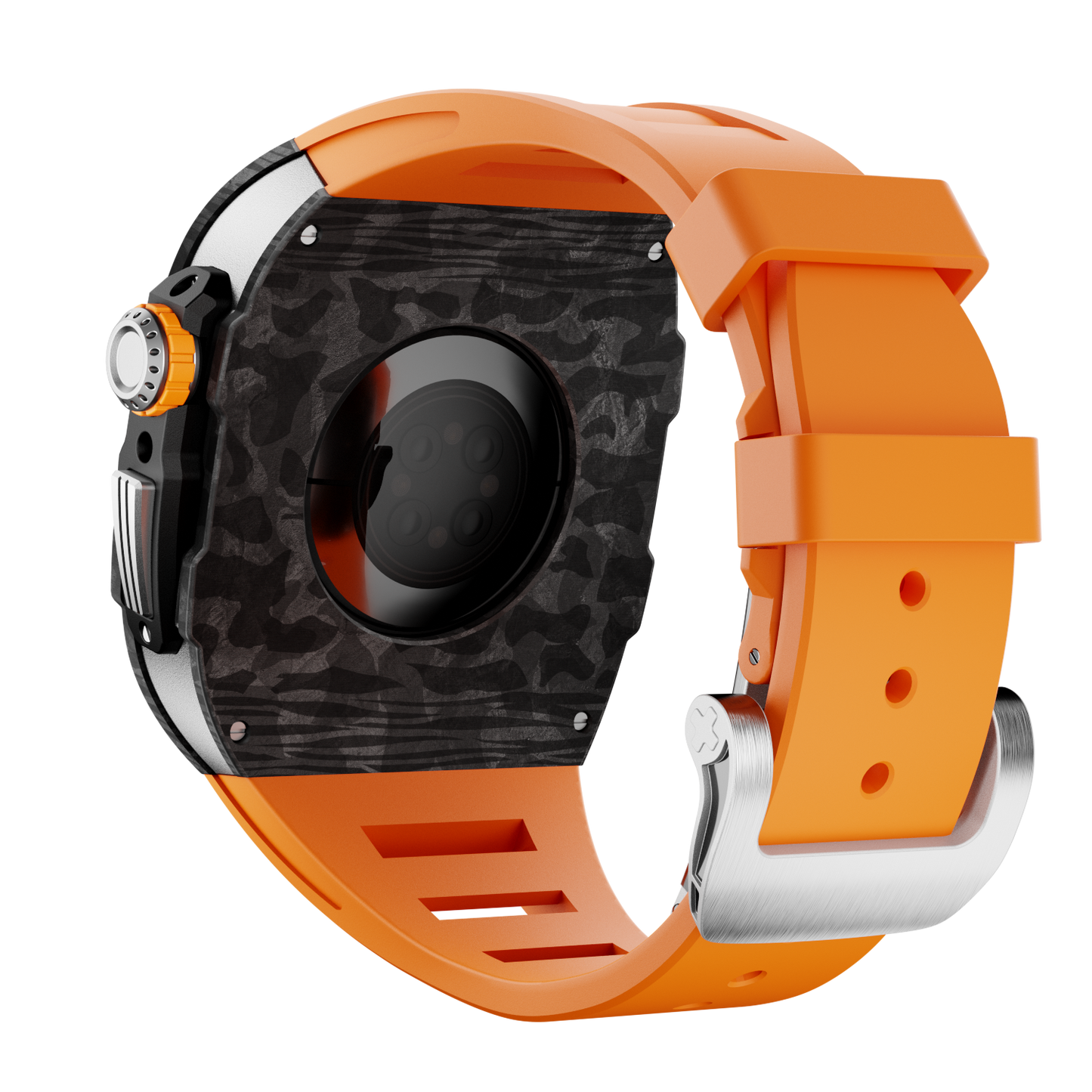 Carbon Fiber Case with Silicone Band Luxury Light Solid S10 46mm