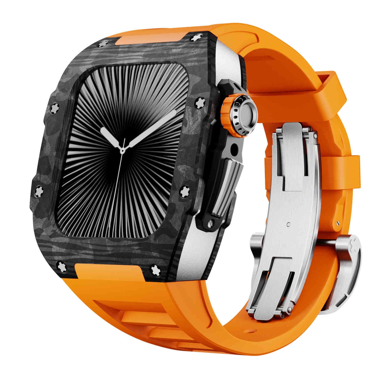 Carbon Fiber Case with Silicone Band Luxury Light Solid S10 46mm