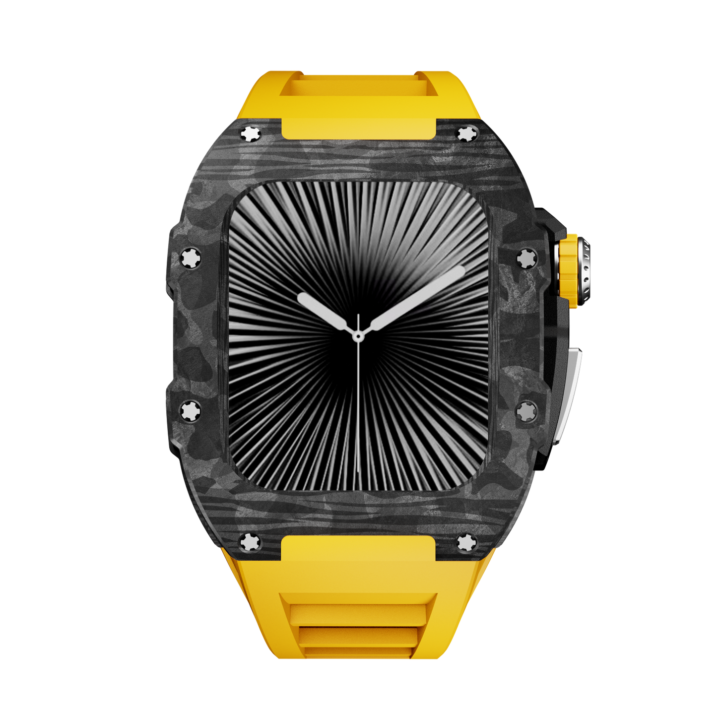 Carbon Fiber Case with Silicone Band Luxury Light Solid S10 46mm