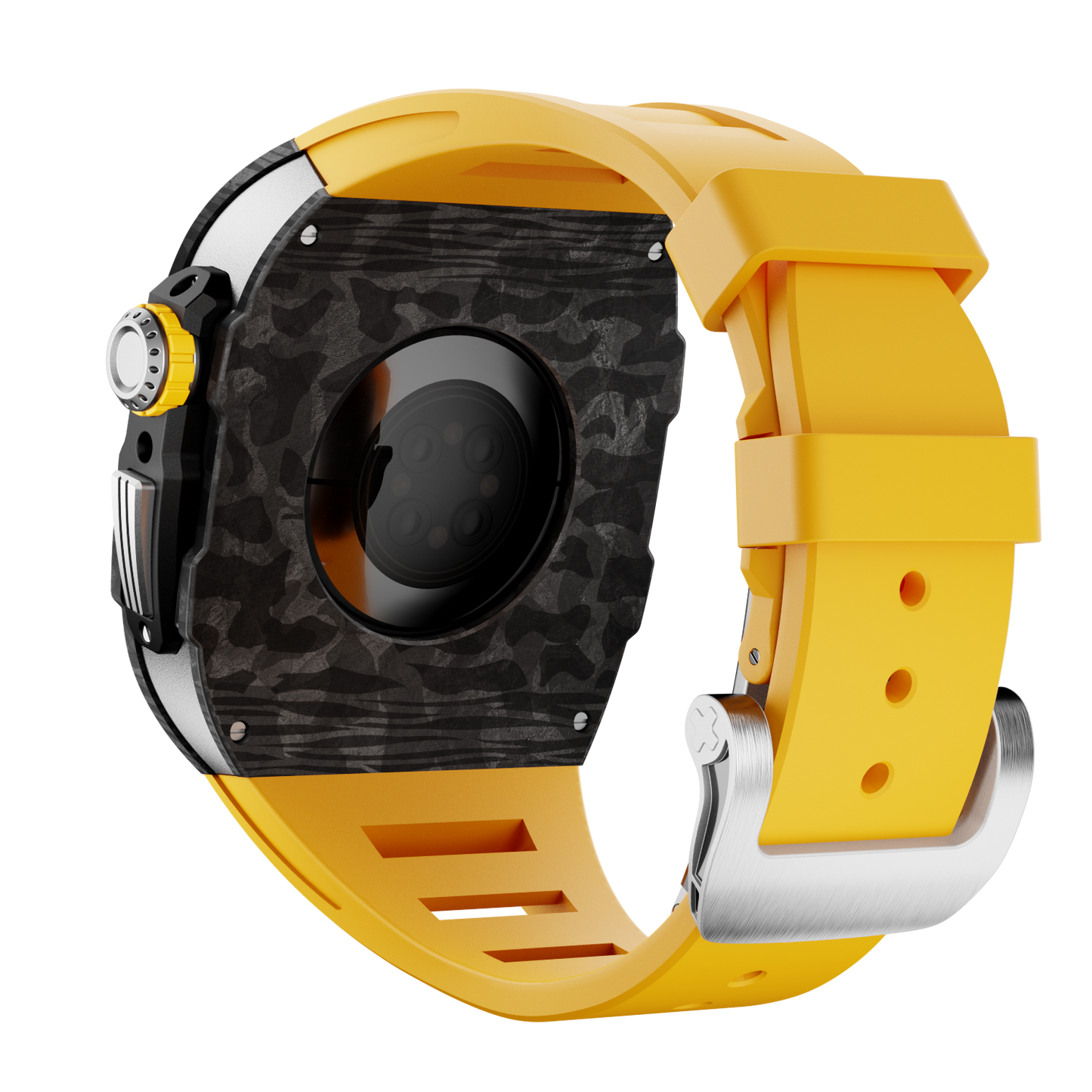 Carbon Fiber Case with Silicone Band Luxury Light Solid S10 46mm