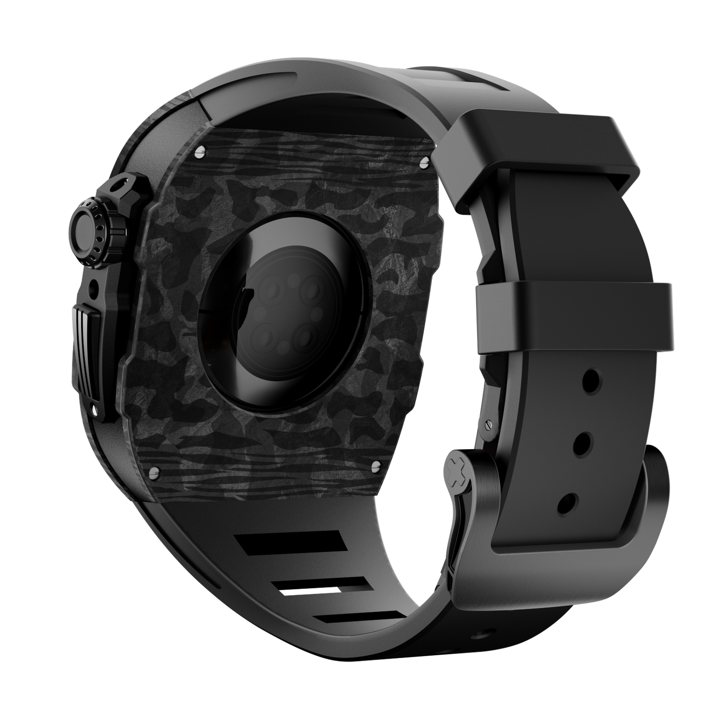 Carbon Fiber Case with Silicone Band Luxury Light Solid S10 46mm