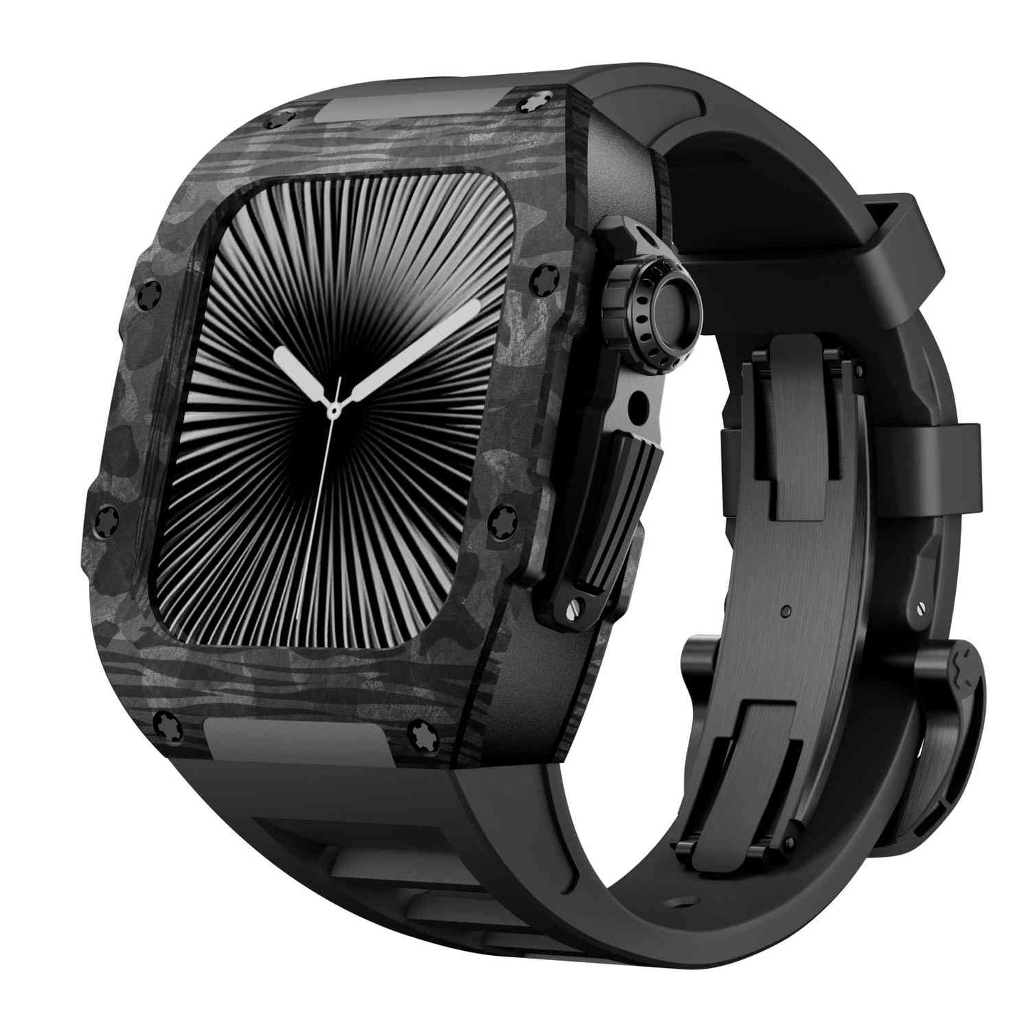 Carbon Fiber Case with Silicone Band Luxury Light Solid S10 46mm