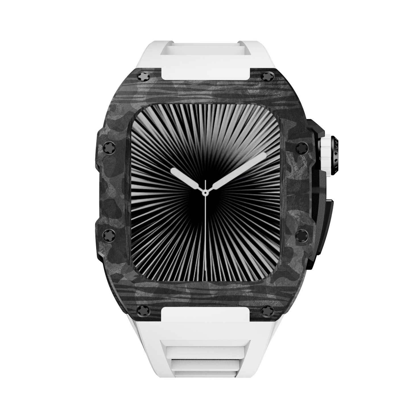 Carbon Fiber Case with Silicone Band Luxury Light Solid S10 46mm