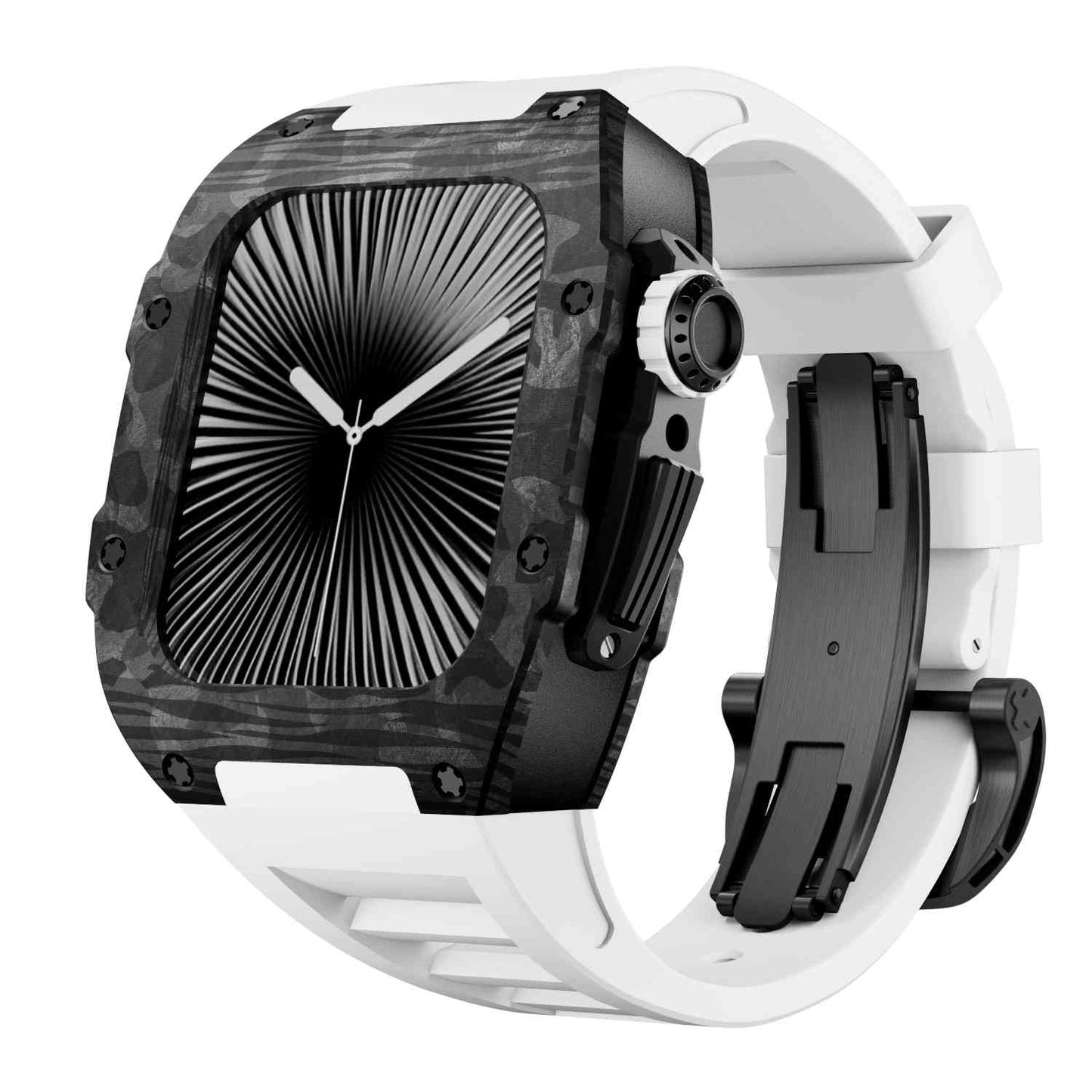 Carbon Fiber Case with Silicone Band Luxury Light Solid S10 46mm