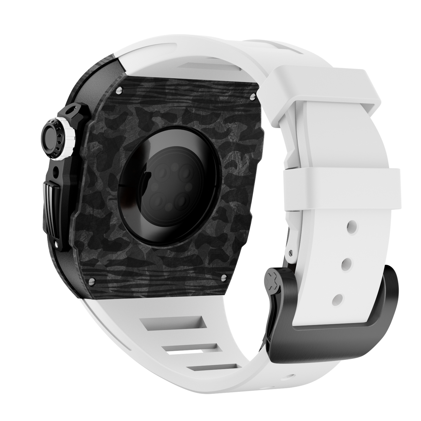 Carbon Fiber Case with Silicone Band Luxury Light Solid S10 46mm
