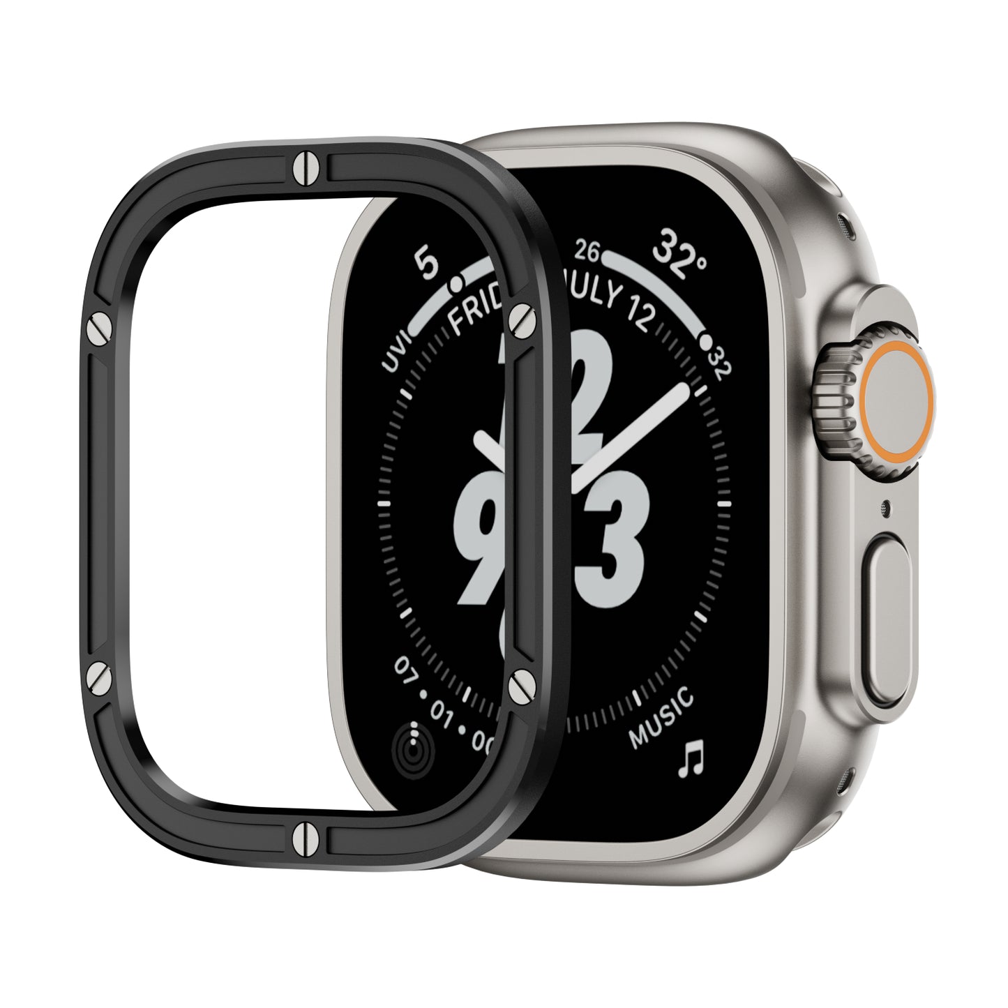 316L Stainless Steel Ultra Luxury Protection Circle For Apple Watch Ultra Regular