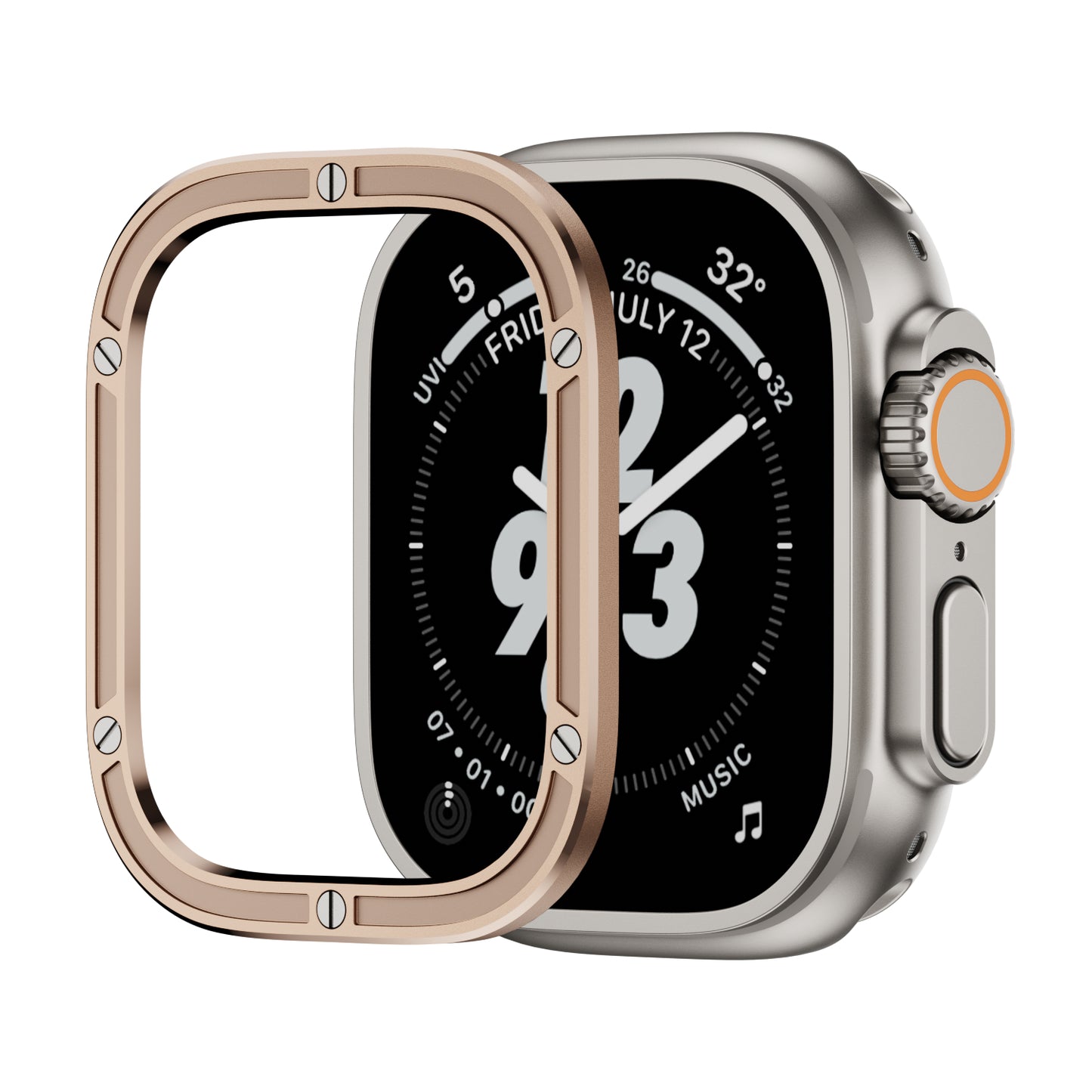 316L Stainless Steel Ultra Luxury Protection Circle For Apple Watch Ultra Regular