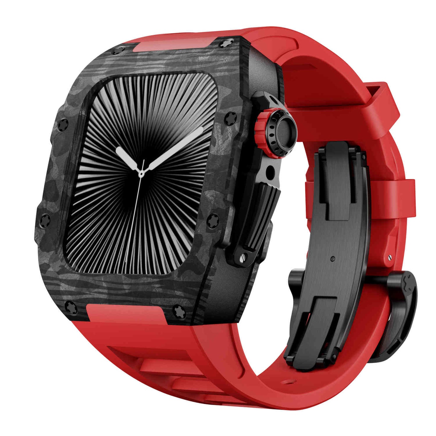 Carbon Fiber Case with Silicone Band Luxury Light Solid S10 46mm