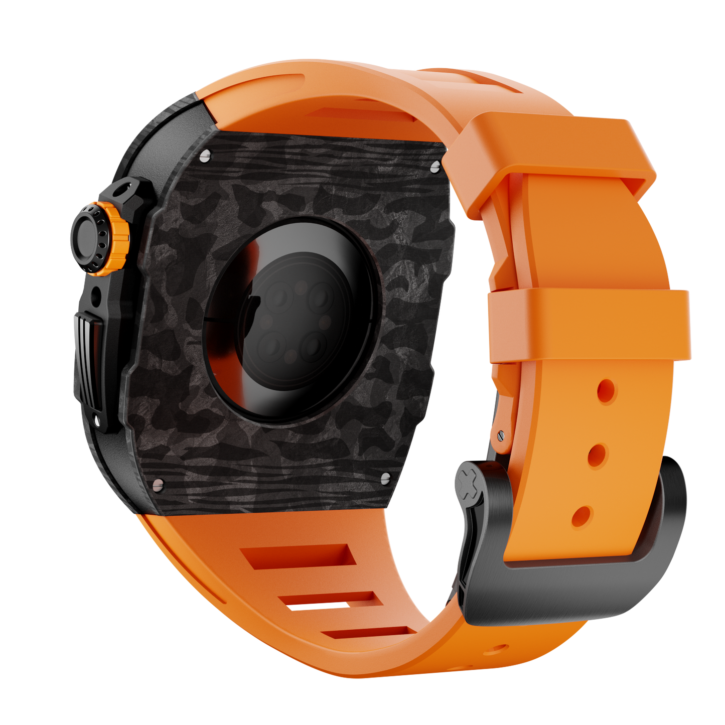 Carbon Fiber Case with Silicone Band Luxury Light Solid S10 46mm