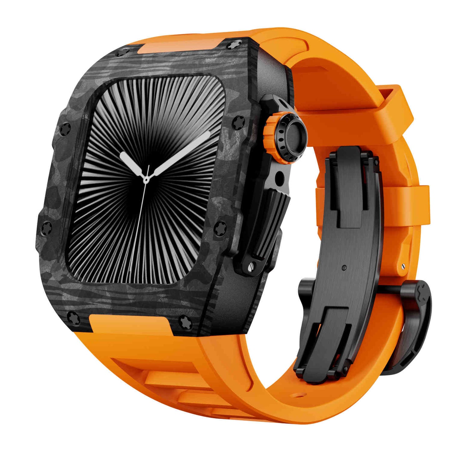 Carbon Fiber Case with Silicone Band Luxury Light Solid S10 46mm