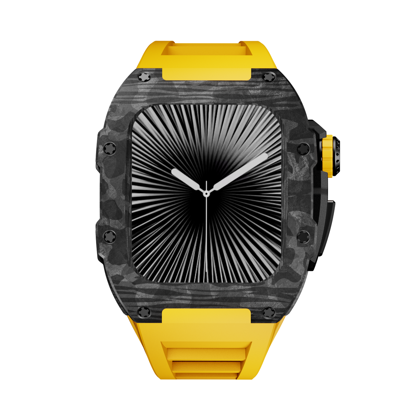 Carbon Fiber Case with Silicone Band Luxury Light Solid S10 46mm