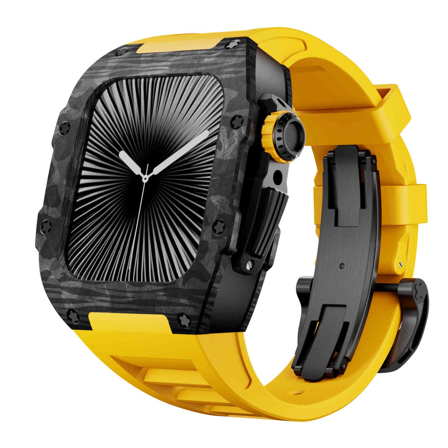 Carbon Fiber Case with Silicone Band Luxury Light Solid S10 46mm