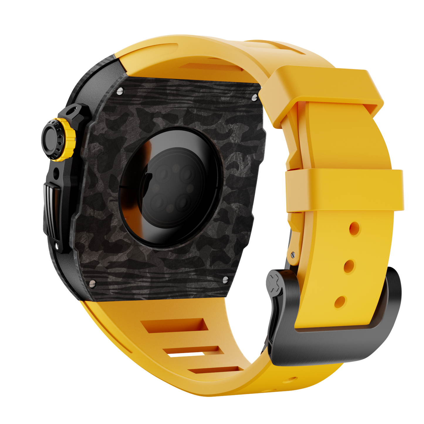 Carbon Fiber Case with Silicone Band Luxury Light Solid S10 46mm
