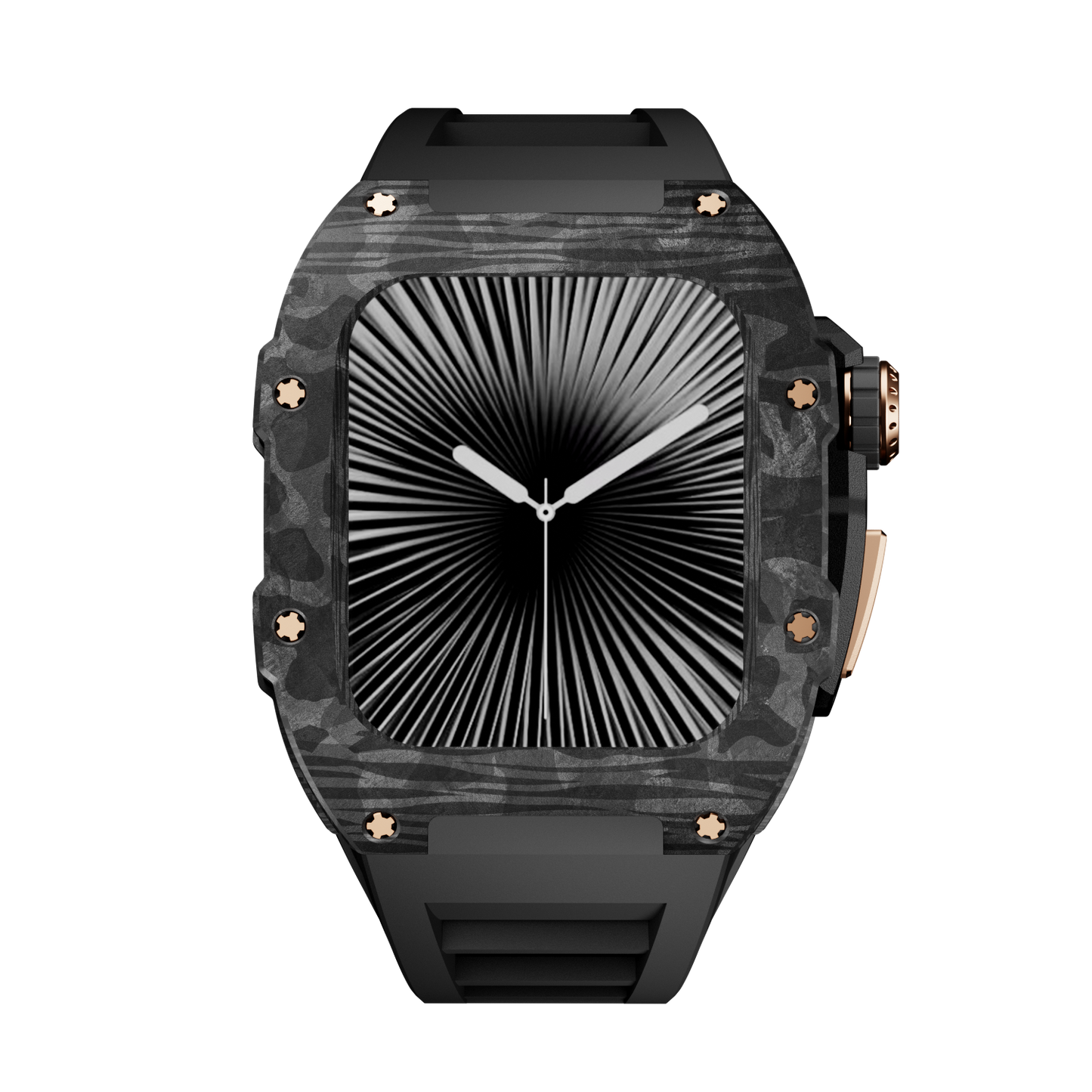 Carbon Fiber Case with Silicone Band Luxury Light Solid S10 46mm