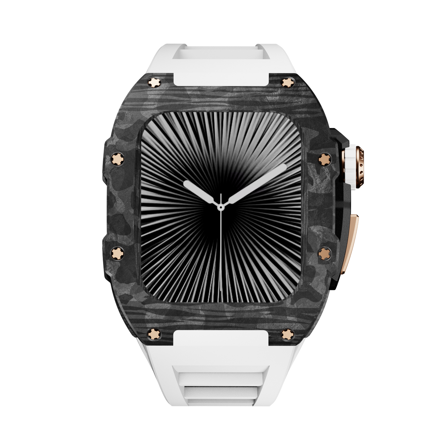 Carbon Fiber Case with Silicone Band Luxury Light Solid S10 46mm