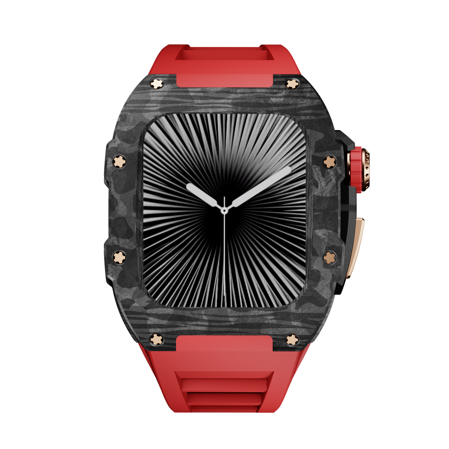 Carbon Fiber Case with Silicone Band Luxury Light Solid S10 46mm