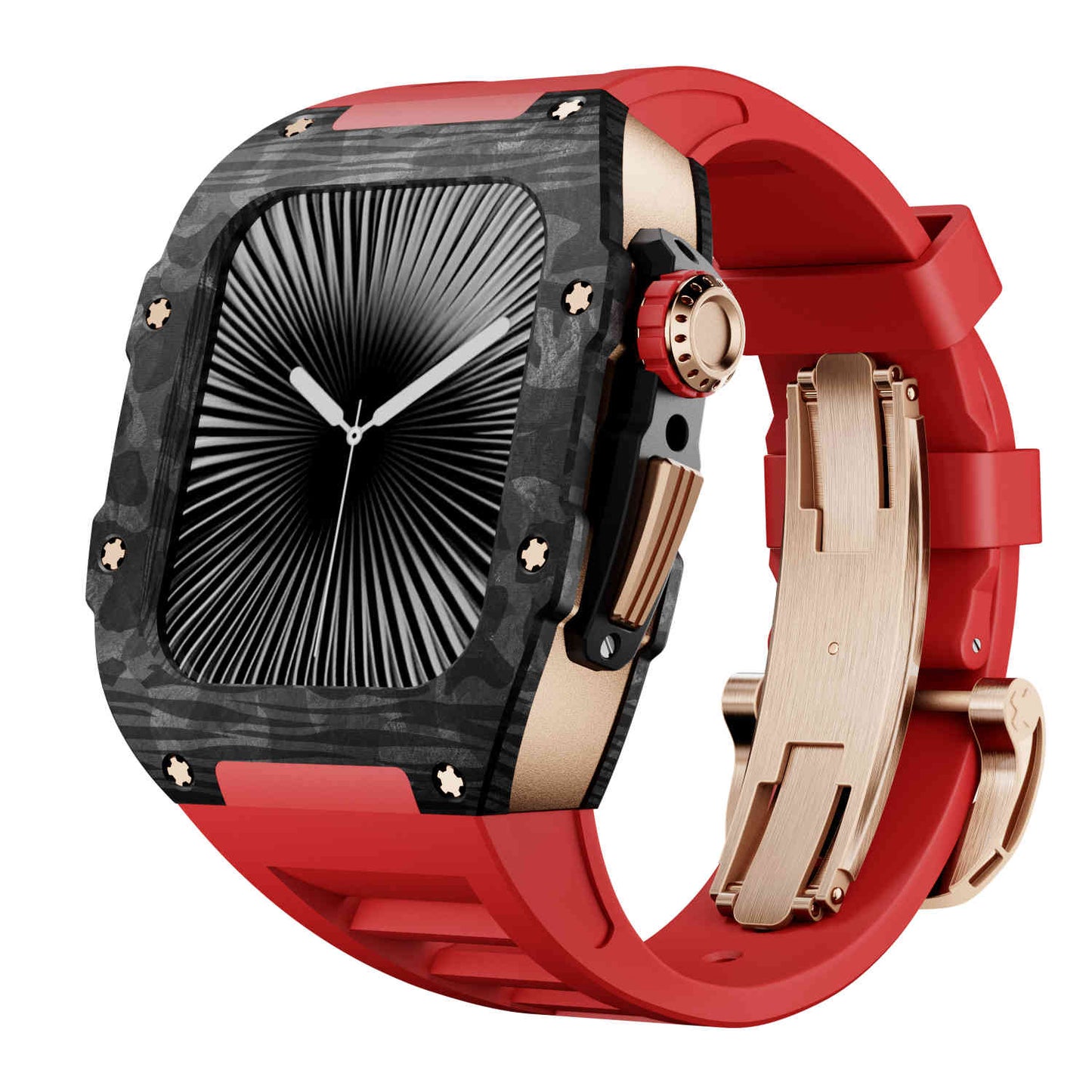 Carbon Fiber Case with Silicone Band Luxury Light Solid S10 46mm