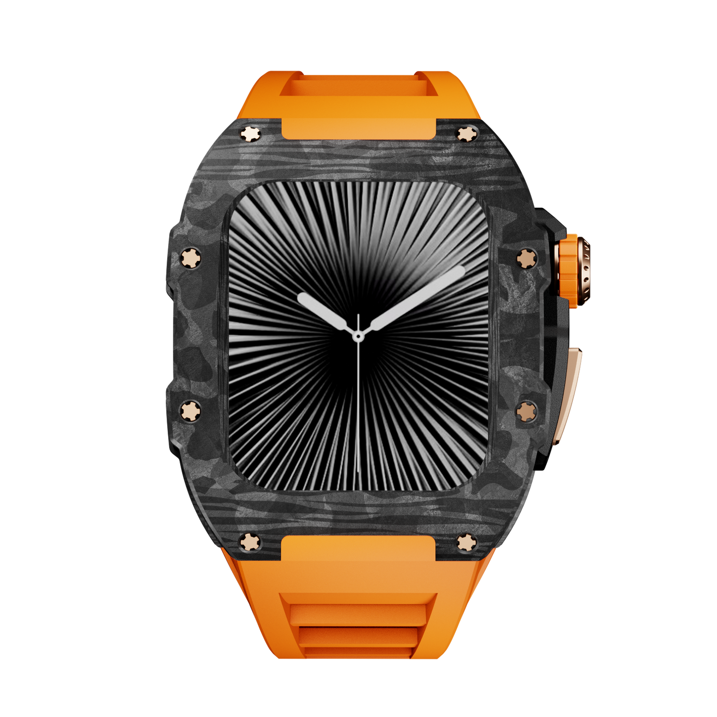 Carbon Fiber Case with Silicone Band Luxury Light Solid S10 46mm
