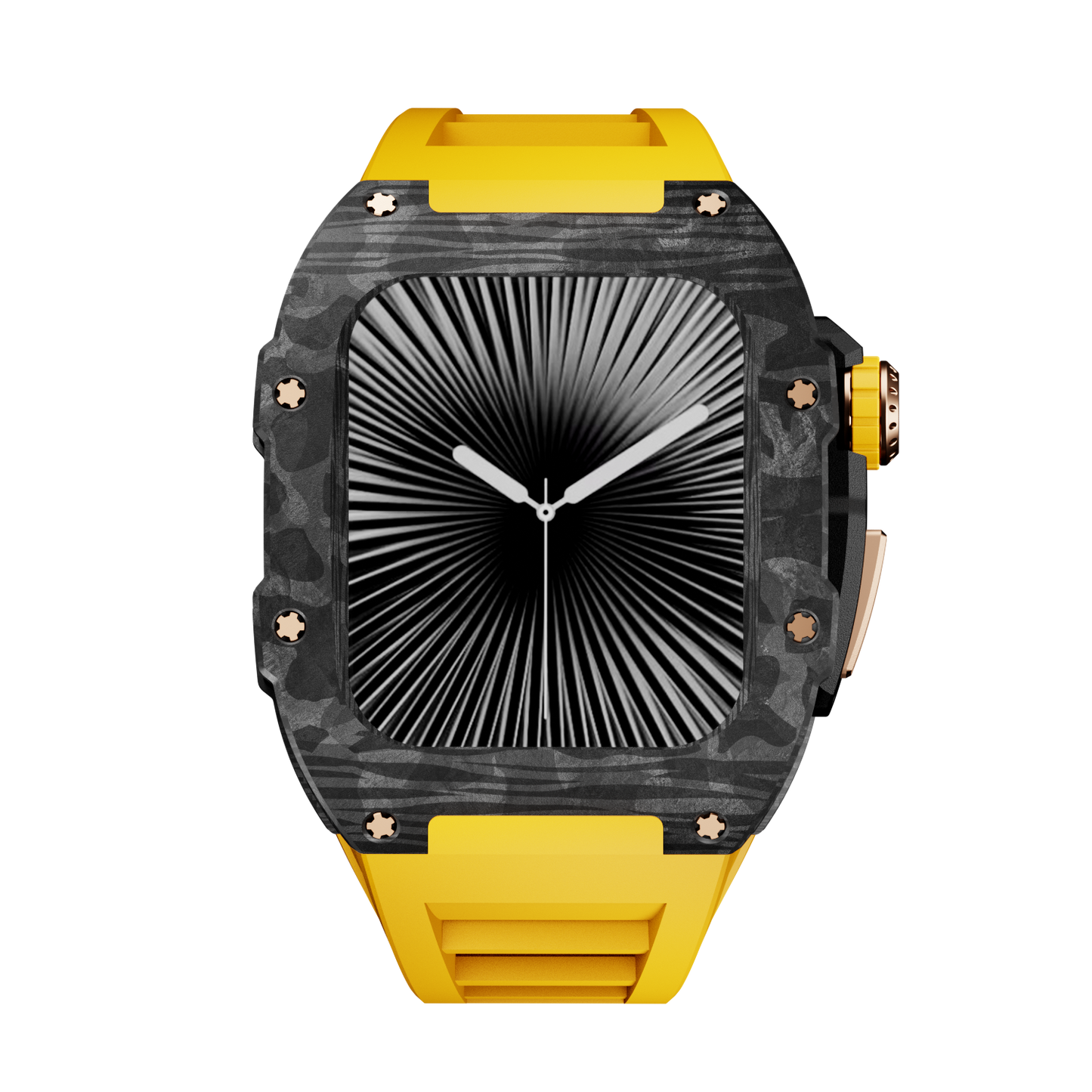 Carbon Fiber Case with Silicone Band Luxury Light Solid S10 46mm