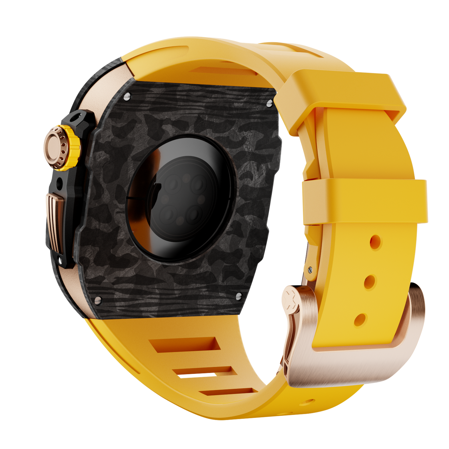 Carbon Fiber Case with Silicone Band Luxury Light Solid S10 46mm