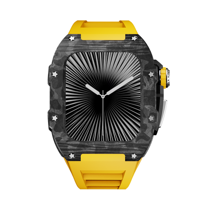 Carbon Fiber Case with Silicone Band Luxury Light Solid S10 46mm