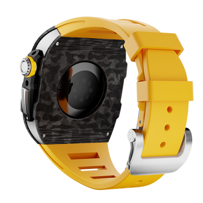 Carbon Fiber Case with Silicone Band Luxury Light Solid S10 46mm