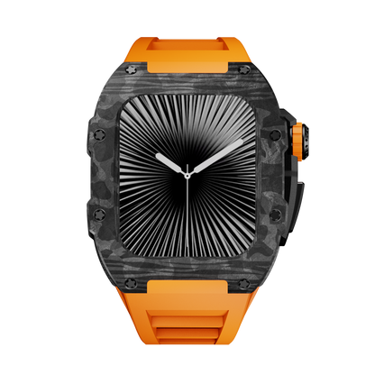 Carbon Fiber Case with Silicone Band Luxury Light Solid S10 46mm