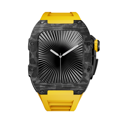 Carbon Fiber Case with Silicone Band Luxury Light Solid S10 46mm