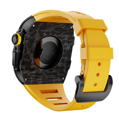 Carbon Fiber Case with Silicone Band Luxury Light Solid S10 46mm