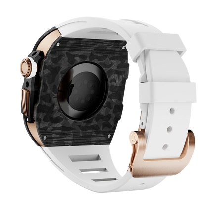 Carbon Fiber Case with Silicone Band Luxury Light Solid S10 46mm