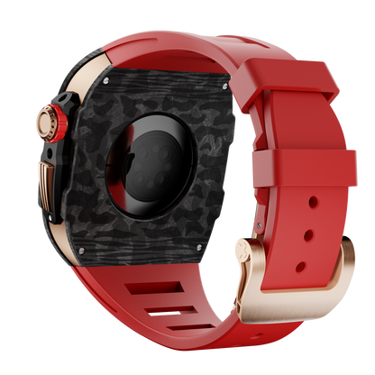 Carbon Fiber Case with Silicone Band Luxury Light Solid S10 46mm