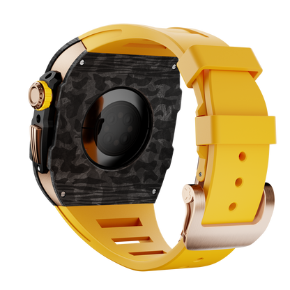 Carbon Fiber Case with Silicone Band Luxury Light Solid S10 46mm
