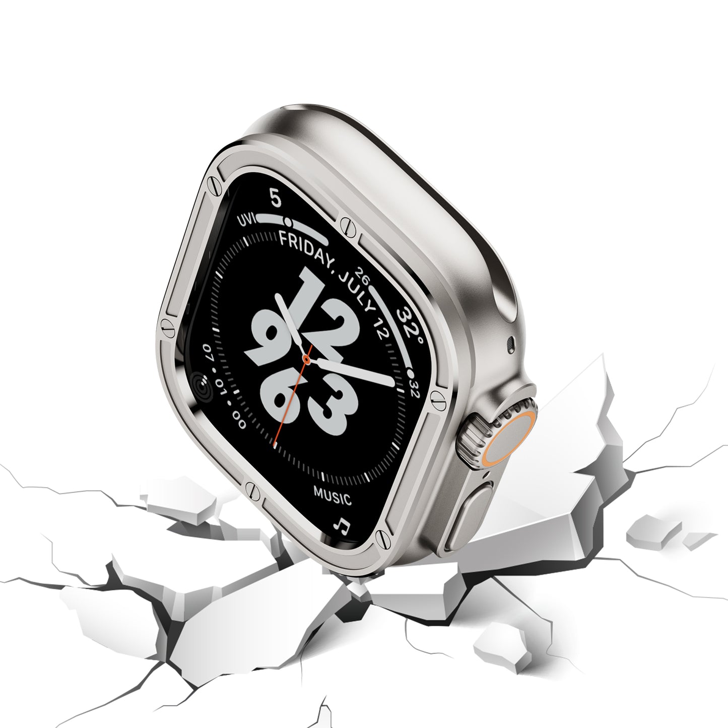 316L Stainless Steel Ultra Luxury Protection Circle For Apple Watch Ultra Regular