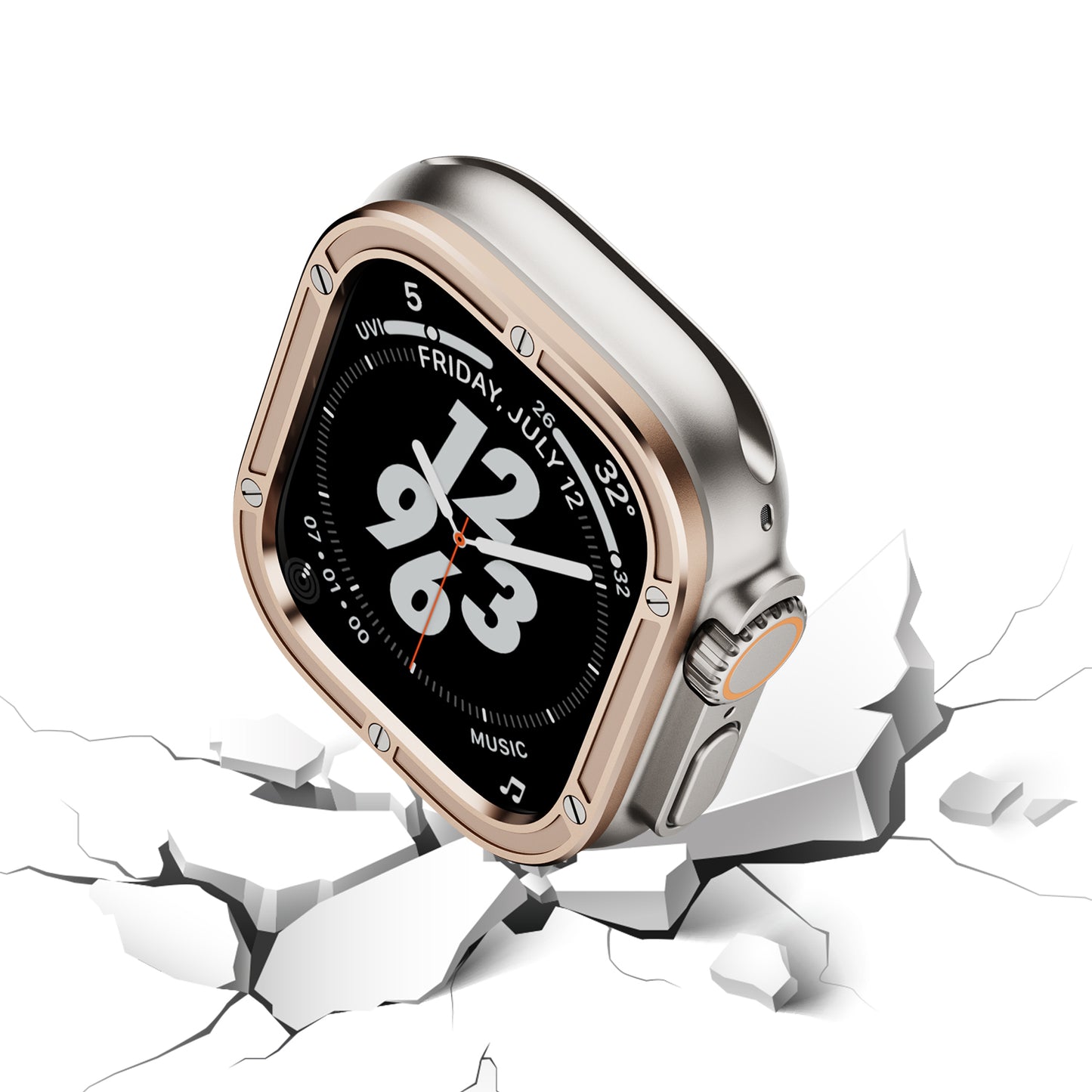 316L Stainless Steel Ultra Luxury Protection Circle For Apple Watch Ultra Regular